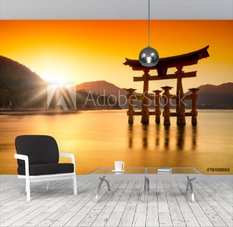 Picture of Torii in Miyajima Japan